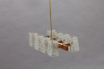 hanginglamp,
eight textured glass shades,
design...