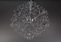 A Sciolari chrome Sputnik chandelier with 11 light...