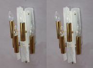 A pair of huge ice glass sconces,
J. T. Kalmar,
...