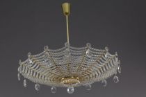 crystal glass hanging lamp,
manufacter Rupert Nik...