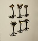 six different coat hooks,
designed Walter Bosse,...