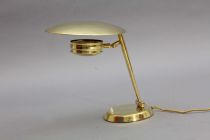 rare table lamp 
Lumen Italy 1950
brass,
mouvab...